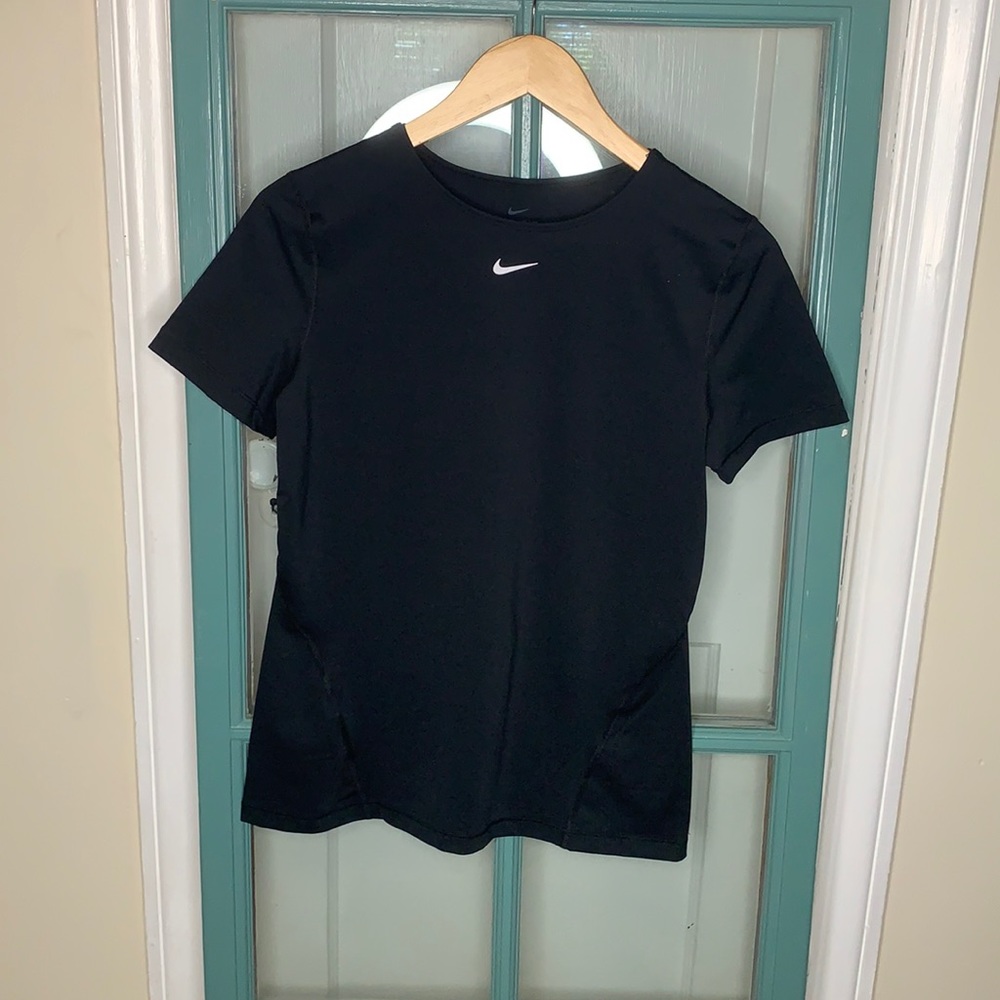 Nike Black Dri Fit Short Sleeve Top